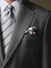 Charcoal Grey Slim Fit Signature Barberis Suit: Jacket - Image 10 of 16