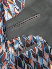 Charcoal Grey Slim Fit Signature Barberis Suit: Jacket - Image 14 of 16