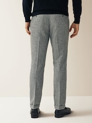 Grau - Nova Fides Anzughose aus Wollmischung in Slim Fit mit Fischgrätenmuster - Bild 3 von 9