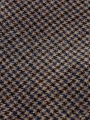 Brown Slim Wool Blend Puppytooth Suit Jacket - Image 10 of 11