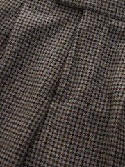 Brown Slim Wool Blend Puppytooth Suit Trousers - Image 8 of 9