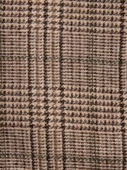 Brown Slim Wool Content Check Suit Jacket - Image 11 of 12