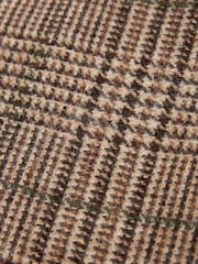 Brown Slim Wool Content Check Suit Trousers - Image 7 of 10
