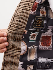 Brown Wool Content Check Suit Waistcoat - Image 8 of 10