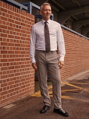 Taupe Natural Herringbone Suit Trousers - Image 4 of 9