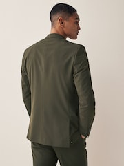 Green Regular Fit Two Button Suit Jacket - Image 2 of 10