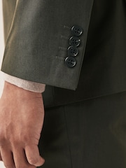 Green Regular Fit Two Button Suit Jacket - Image 4 of 10