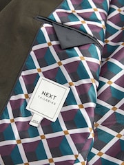 Green Regular Fit Two Button Suit Jacket - Image 8 of 10