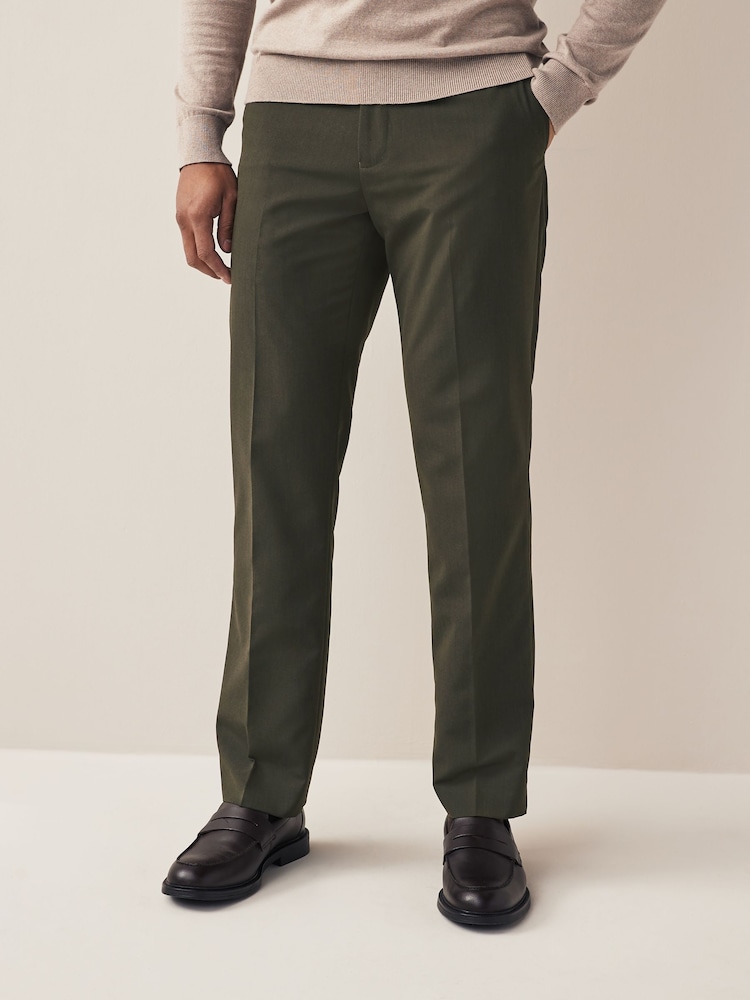 Green Regular Fit Suit Trousers - Image 1 of 8