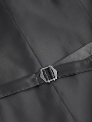 Grey Regular Fit Wool Blend Suit Waistcoat - Image 7 of 10