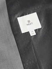 Grey Regular Fit Wool Blend Suit Waistcoat - Image 8 of 10