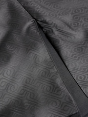 Black Tailored Fit Wool Blend Shiny Tuxedo Suit Jacket - Image 11 of 11