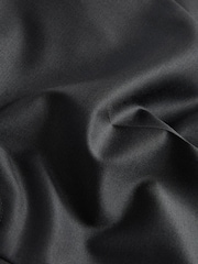 Black Tailored Fit Wool Blend Shiny Tuxedo Suit Trousers - Image 9 of 10