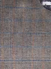 Grey Regular Fit Nova Fides Wool Blend Trimmed Check Suit Waistcoat - Image 11 of 11