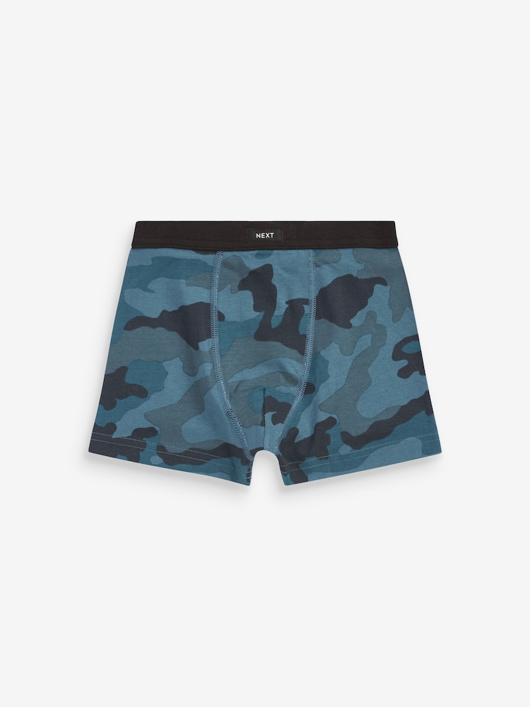 Camouflage Print Soft Waistband Trunks 5 Pack (2-16yrs) - Image 2 of 8