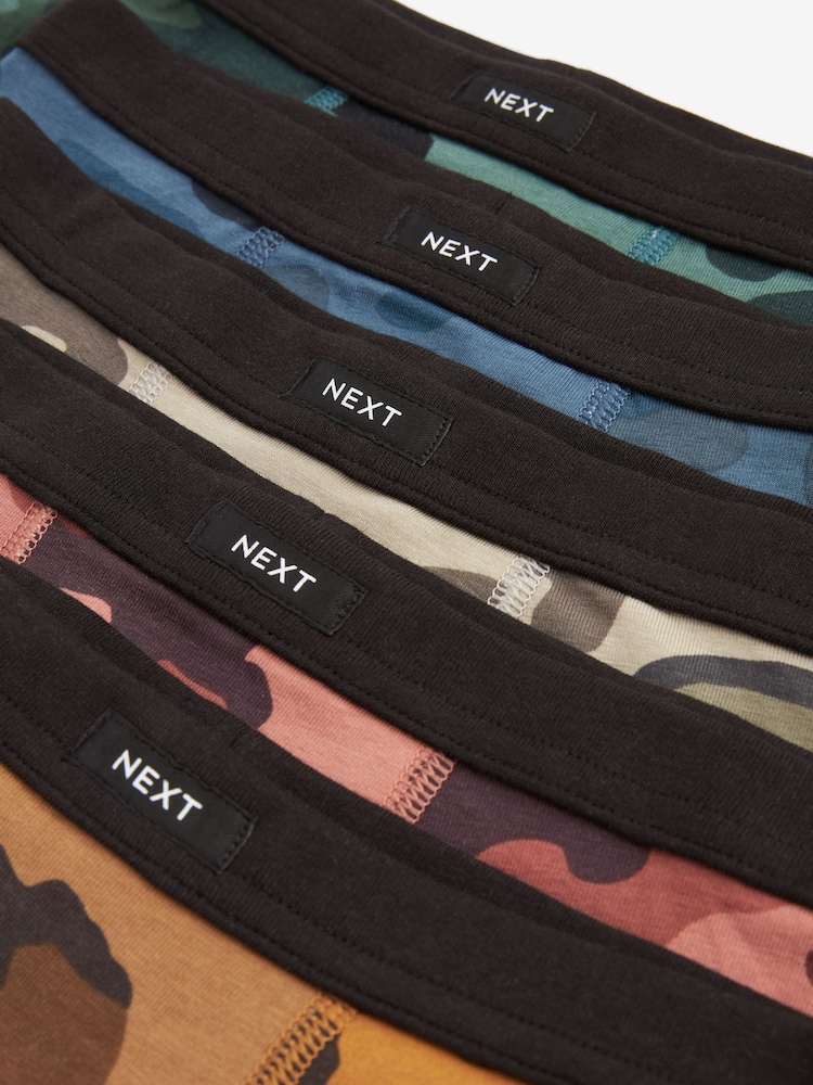 Camouflage Print Soft Waistband Trunks 5 Pack (2-16yrs) - Image 8 of 8 Camouflage Print Soft Waistband Trunks 5 Pack (2-16yrs) - Image 8 of 8