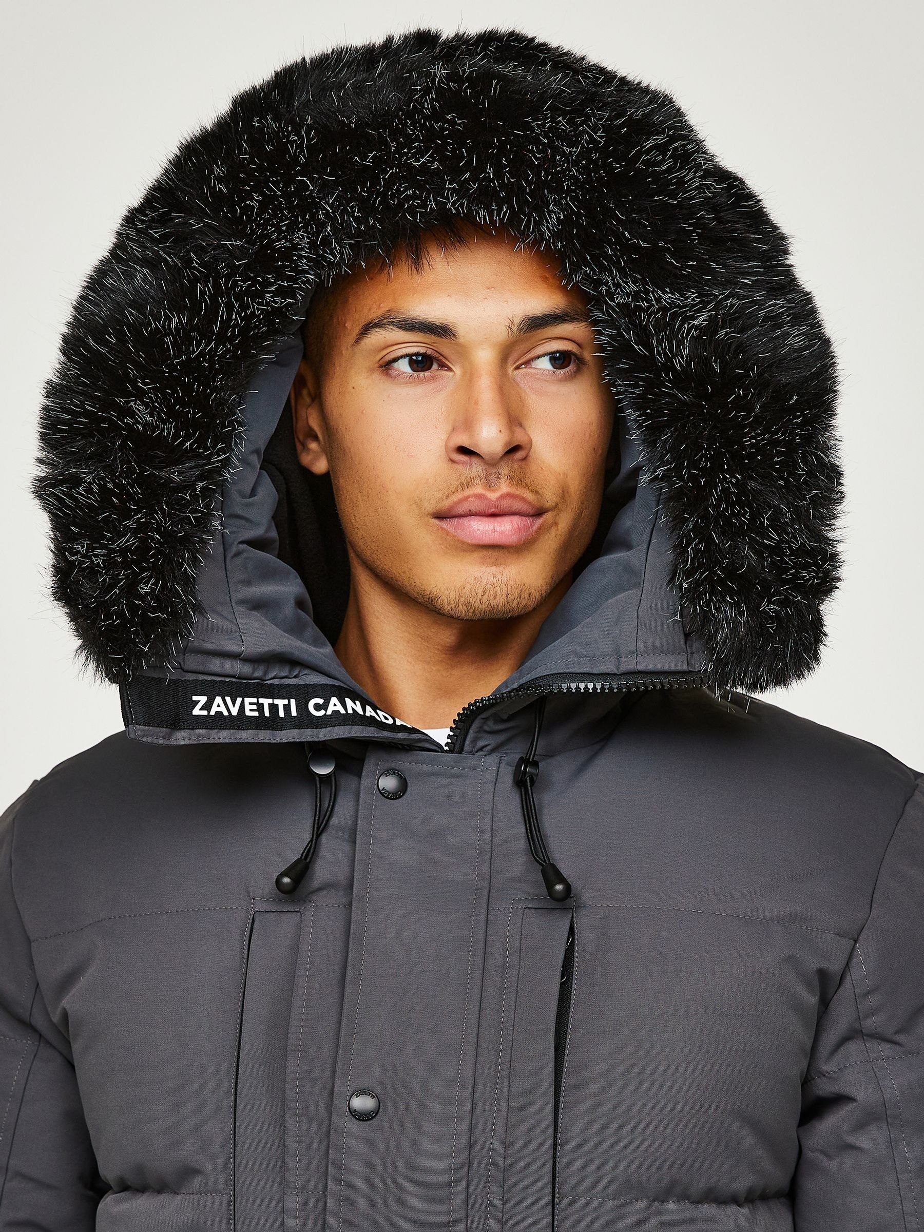 Black puffer parka jacket online