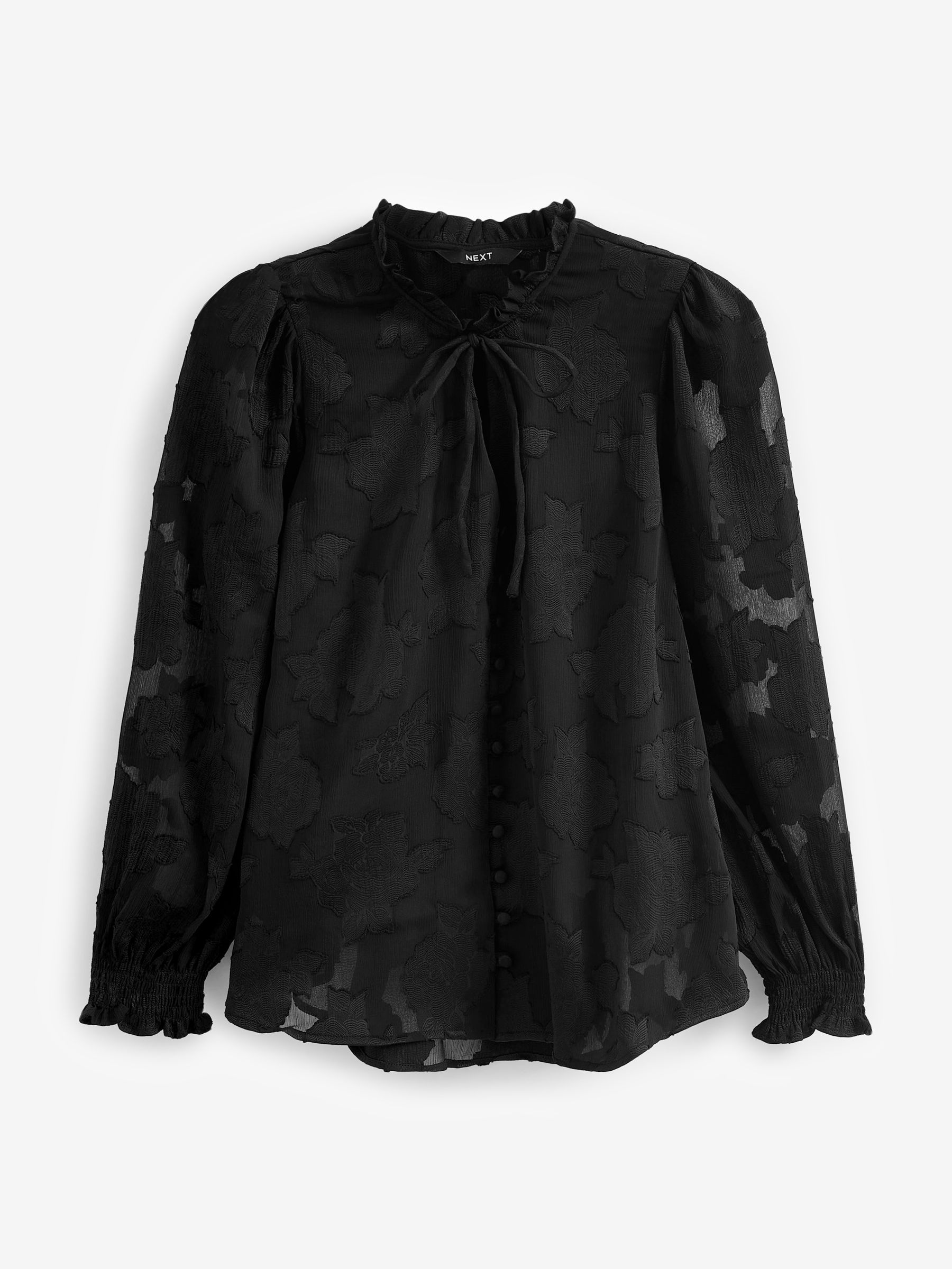 ブランド通販サイト Long Black Buy Sleeve Luxembourg Next from Blouse Jacquard トップス