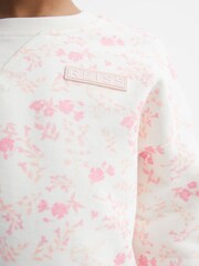 طقم طبعة زهور Nina من Reiss - سويت شيرت وشورت - صورة 4 من 9