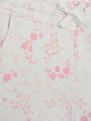 Reiss Pink Print Nina Floral Print Sweatshirt and Shorts Set - Image 9 of 9
