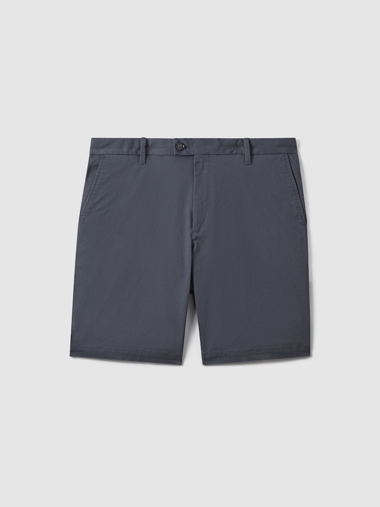 Azul fuerza aérea - Pantalones cortos chinos con elástico Wicket de Reiss - Imagen 2 de 6 Azul fuerza aérea - Pantalones cortos chinos con elástico Wicket de Reiss - Imagen 2 de 6