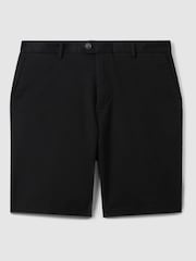Negro - Reiss Wicket Cotton Chino Shorts with Stretch - Imagen 2 de 7