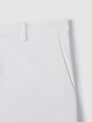 Wit - Standaard lengte - Reiss Wicket Korte chino met stretch - Afbeelding 8 van 8