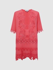 Reiss Coral Etta Embroidered Kaftan - Image 2 of 5