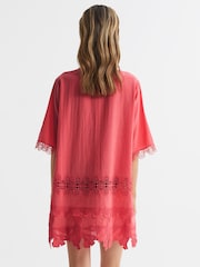 Reiss Coral Etta Embroidered Kaftan - Image 5 of 5