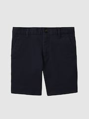 Reiss Navy Wicket 9-13 yrs Casual Chino Shorts - Image 2 of 5