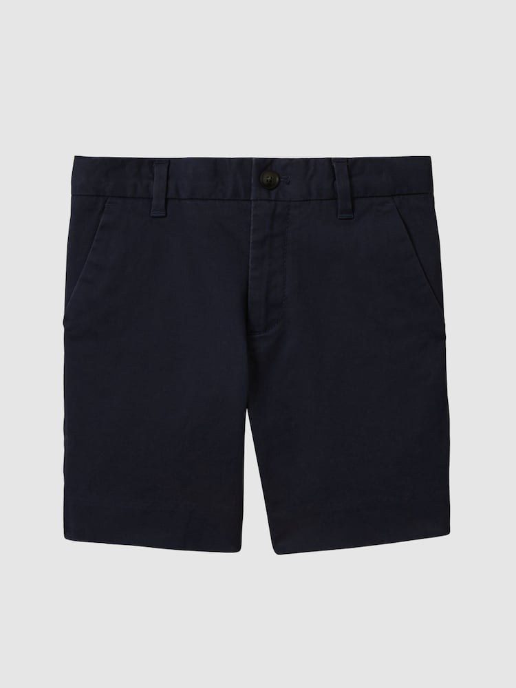 Reiss Navy Wicket 9-13 yrs Casual Chino Shorts - Image 2 of 5