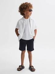 Reiss Navy Wicket 9-13 yrs Casual Chino Shorts - Image 3 of 5