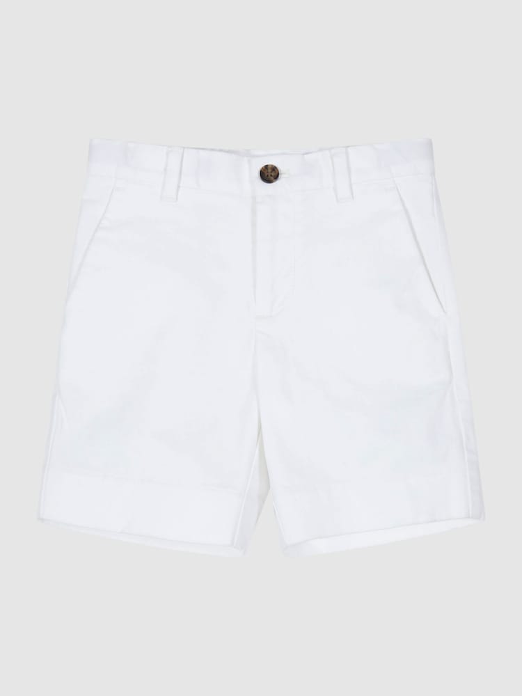 Reiss White Wicket 9-13 yrs Casual Chino Shorts - Image 2 of 6