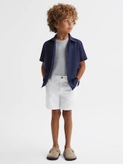 Reiss White Wicket 9-13 yrs Casual Chino Shorts - Image 4 of 6