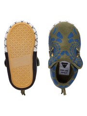 Clarks Green F Fit Dino Fluffy Snug Toddler Slippers - Image 5 of 7