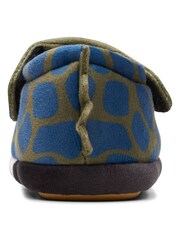 Clarks Green F Fit Dino Fluffy Snug Toddler Slippers - Image 7 of 7