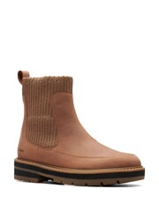 Clarks Brown Kids Multi Fit Prague Boots - Image 3 of 7