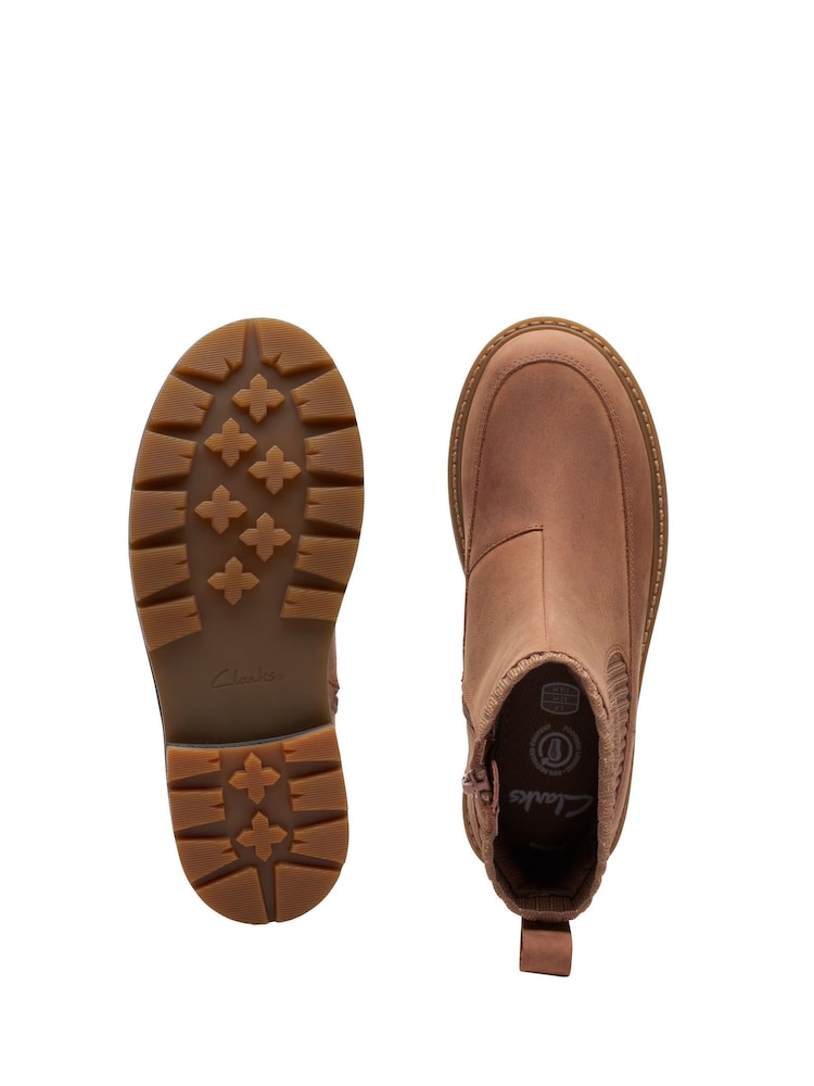 Clarks Brown Kids Multi Fit Prague Boots - Image 7 of 7