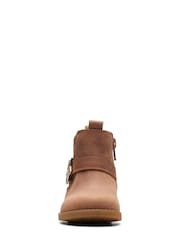 Clarks Brown F fit Dabi Star Toddler Boots - Image 5 of 7