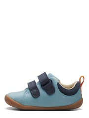 Clarks Blue Multi Fit Roamer Retro Toddler Shoes - Image 2 of 7