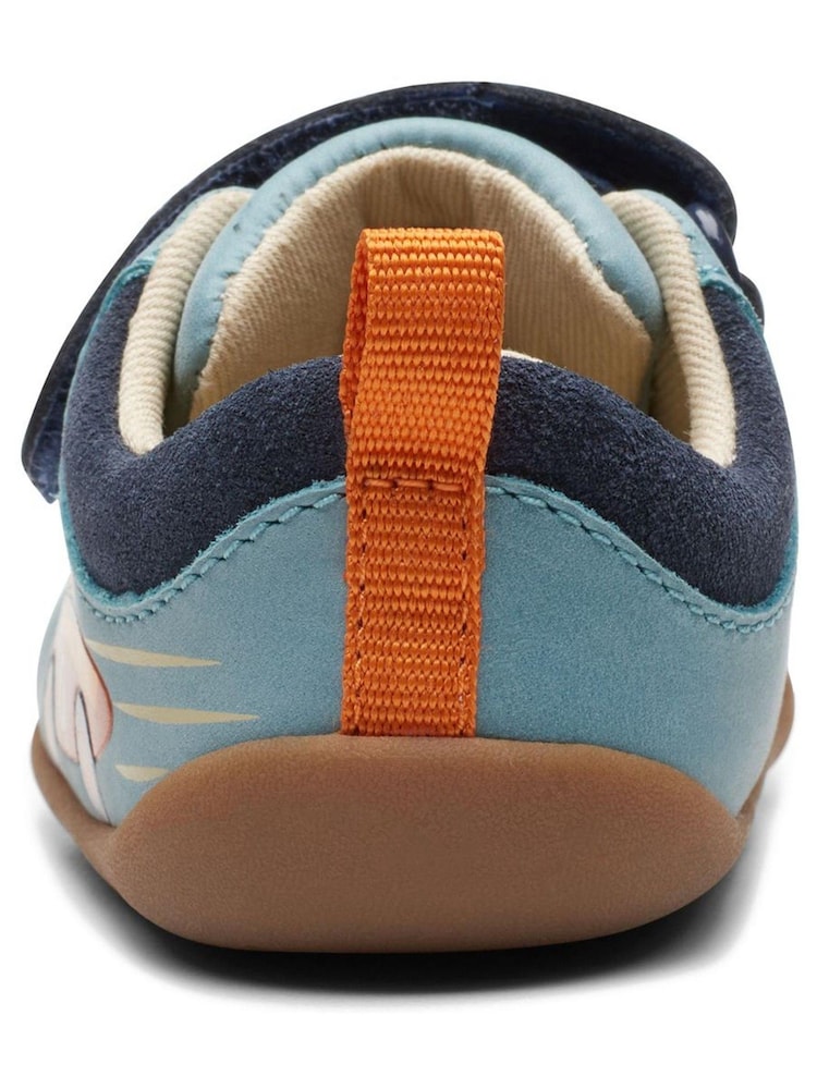 Clarks Blue Multi Fit Roamer Retro Toddler Shoes - Image 7 of 7