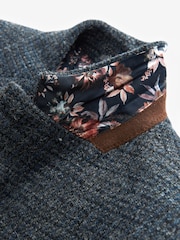 Navy Blue Signature Harris Tweed British Wool Blazer - Image 8 of 11