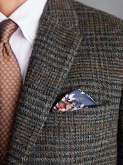 Dark Grey Check Signature Harris Tweed British Wool Blazer - Image 4 of 11