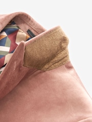 Pink Slim Velvet Blazer - Image 10 of 11