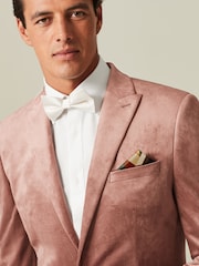 Pink Slim Velvet Blazer - Image 4 of 11