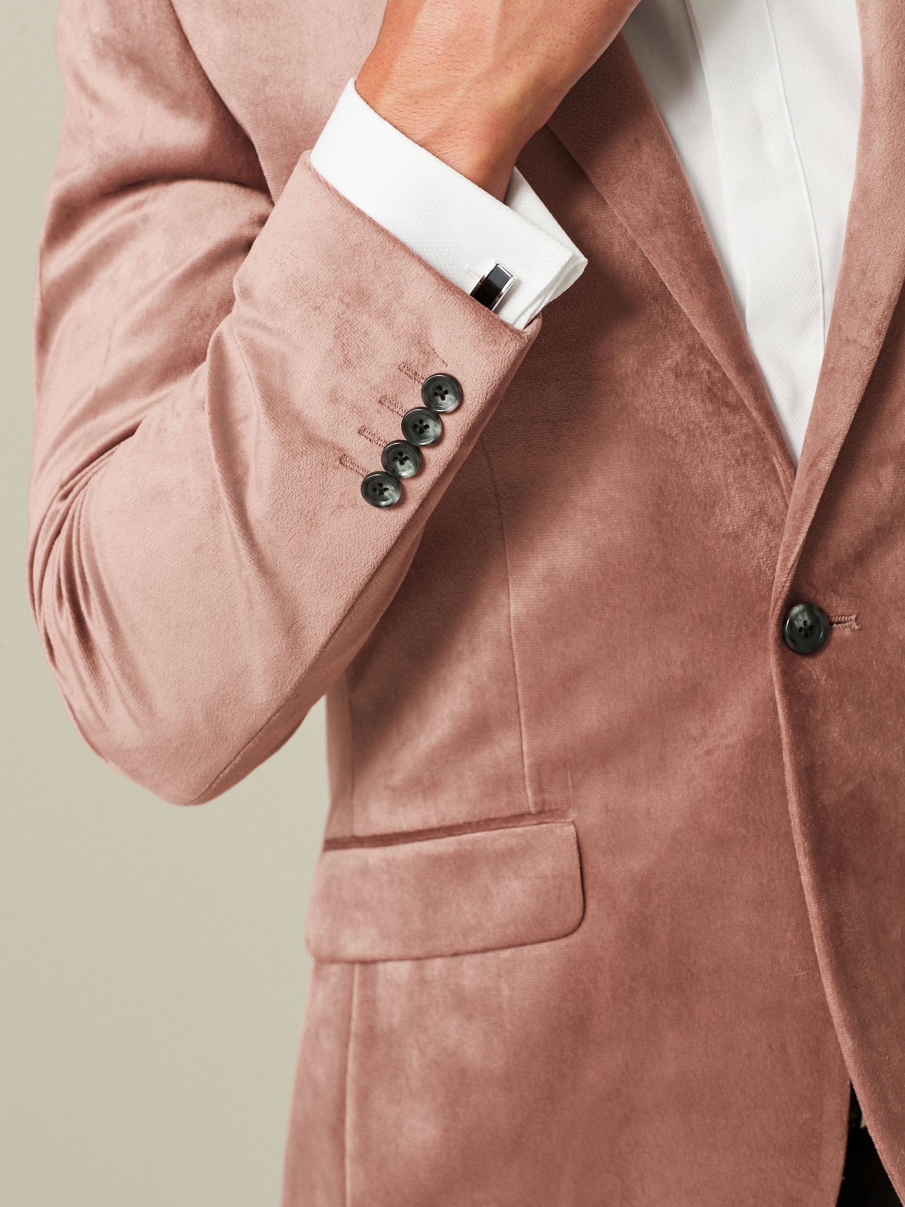 Buy Pink Slim Velvet Blazer from Next Luxembourg