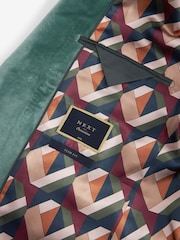 Mint Green Slim Velvet Blazer - Image 9 of 11
