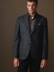 modra - Karirast blazer Iz volne Signature Moons British - Slika 4 iz 13