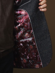 modra - Karirast blazer Iz volne Signature Moons British - Slika 8 iz 13