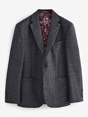 modra - Karirast blazer Iz volne Signature Moons British - Slika 9 iz 13
